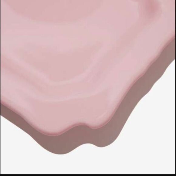 Sweet Laurel Stoneware Dessert Appetizer Plates Set Floral & Light Pink - Picture 6 of 8